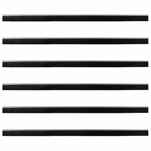 Spazzole per porte a vite 6 pcs Argento 100 cm 42019502