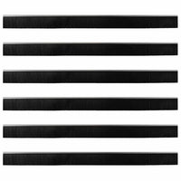 Spazzole per porte a vite 6 pcs Argento 100 cm 42019503