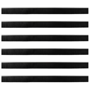 Spazzole per porte a vite 6 pcs Argento 100 cm 42019503