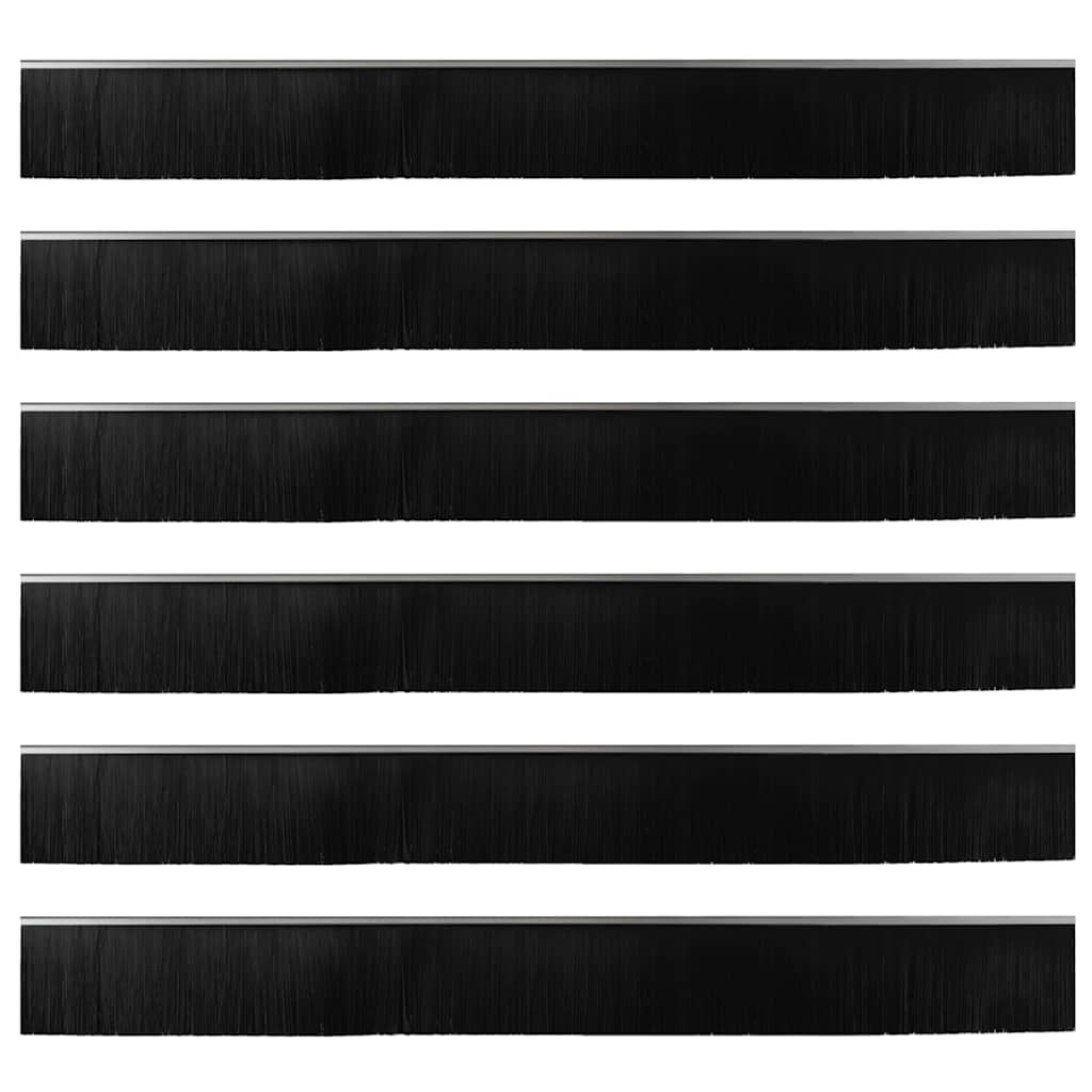 Spazzole per porte a vite 6 pcs Argento 100 cm 42019505
