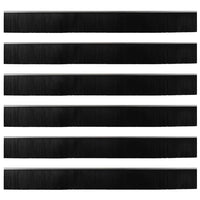 Spazzole per porte a vite 6 pcs Argento 100 cm 42019505