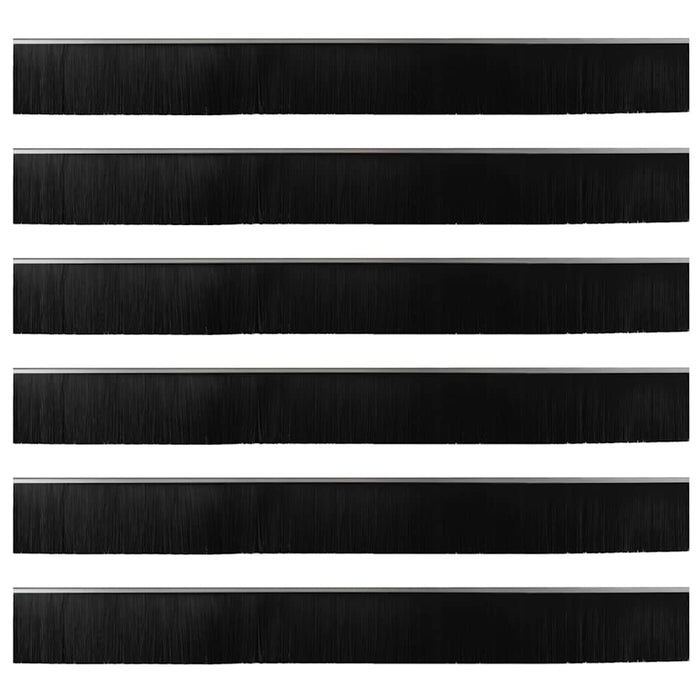 Spazzole per porte a vite 6 pcs Argento 100 cm 42019505