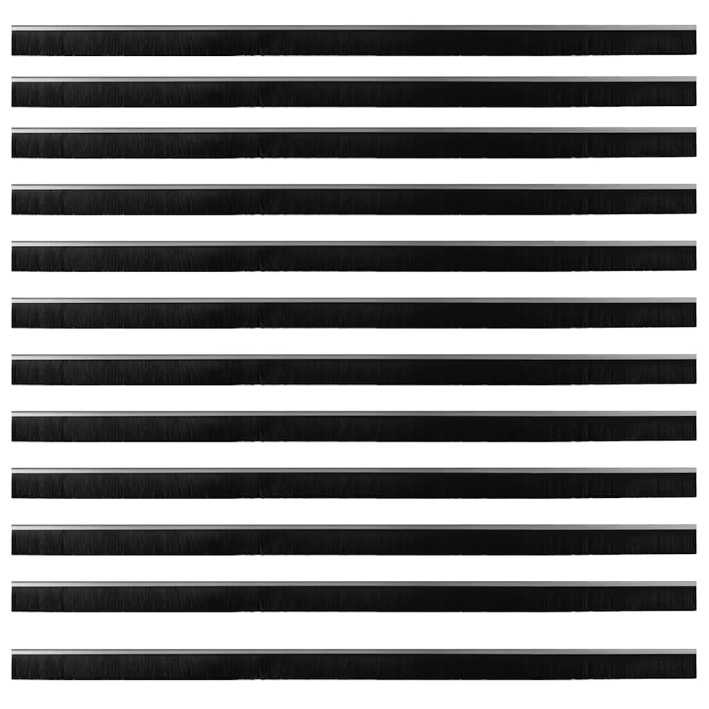 Spazzole per porte a vite 12 pcs Argento 100 cm 42019506