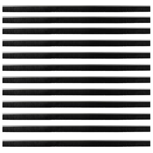 Spazzole per porte a vite 12 pcs Argento 100 cm 42019506