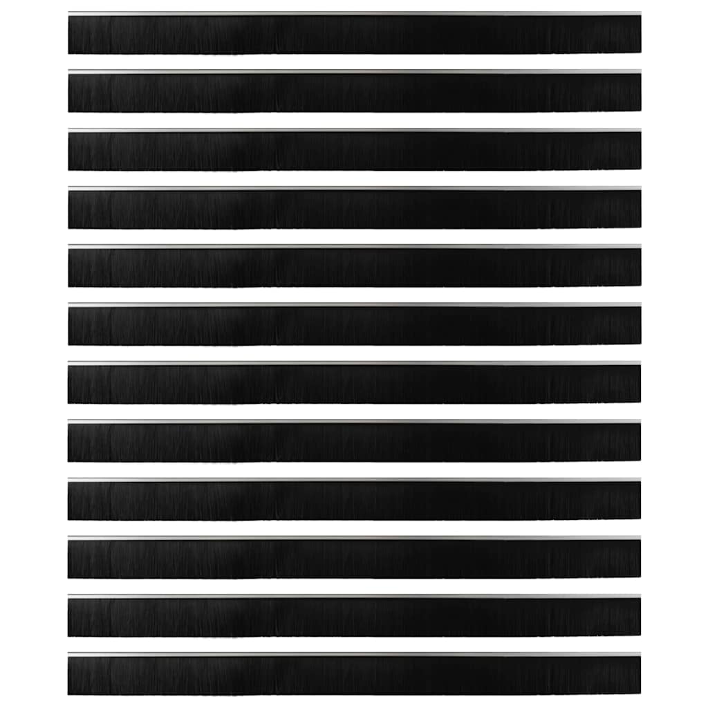 Spazzole per porte a vite 12 pcs Argento 100 cm 42019507