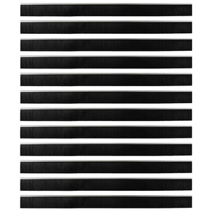 Spazzole per porte a vite 12 pcs Argento 100 cm 42019507