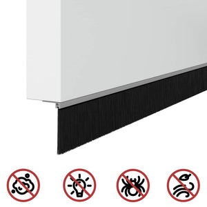 Spazzole per porte a vite 12 pcs Argento 100 cm 42019507