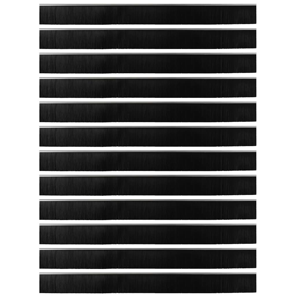 Spazzole per porte a vite 12 pcs Argento 100 cm 42019508