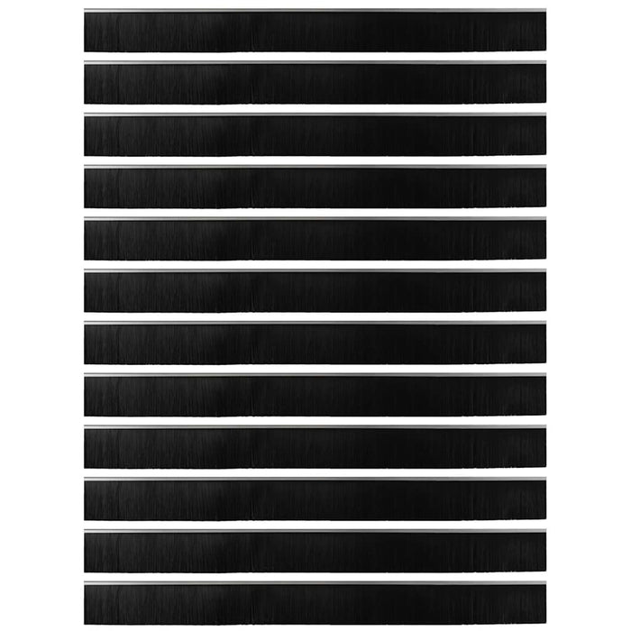 Spazzole per porte a vite 12 pcs Argento 100 cm 42019508