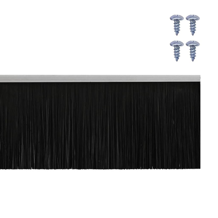 Spazzole per porte a vite 12 pcs Argento 100 cm 42019508