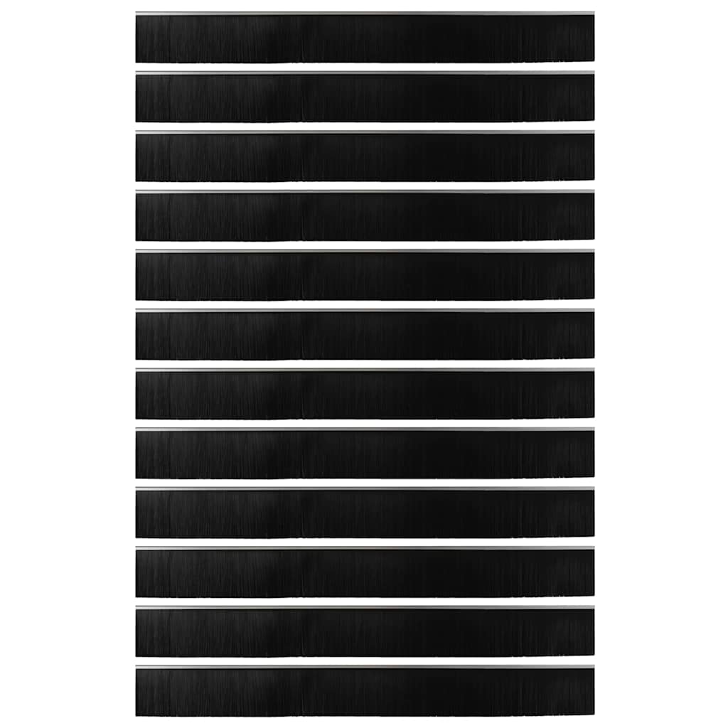 Spazzole per porte a vite 12 pcs Argento 100 cm 42019509