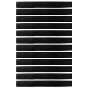 Spazzole per porte a vite 12 pcs Argento 100 cm 42019509