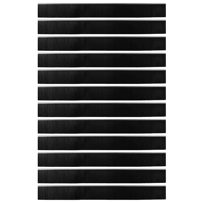 Spazzole per porte a vite 12 pcs Argento 100 cm 42019509