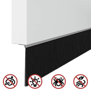 Spazzole per porte a vite 12 pcs Argento 100 cm 42019509