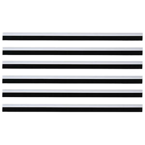 Spazzole per porte autoadesive 6 pcs Bianco 100 cm 42019514