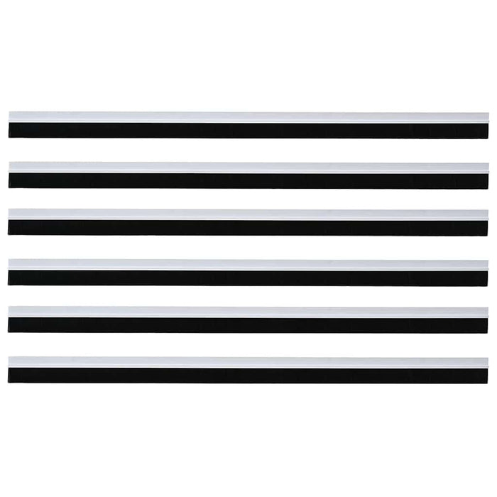 Spazzole per porte autoadesive 6 pcs Bianco 100 cm 42019514