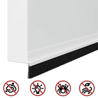 Spazzole per porte autoadesive 6 pcs Bianco 100 cm 42019514