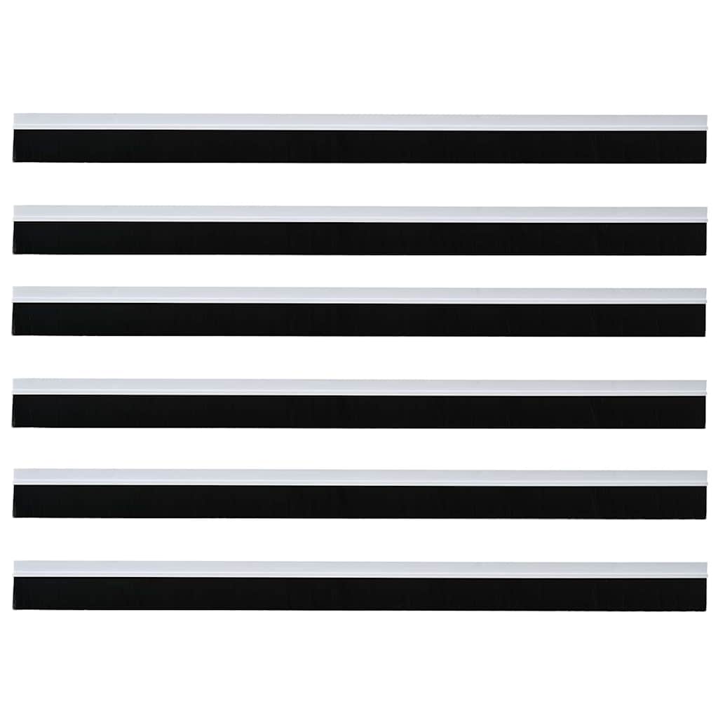 Spazzole per porte autoadesive 6 pcs Bianco 100 cm 42019515