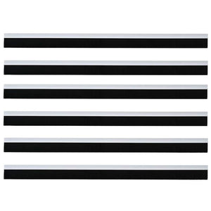 Spazzole per porte autoadesive 6 pcs Bianco 100 cm 42019515