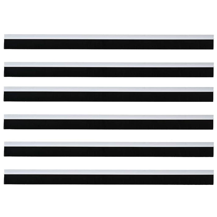 Spazzole per porte autoadesive 6 pcs Bianco 100 cm 42019515