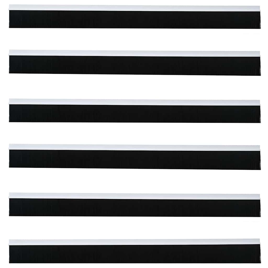 Spazzole per porte autoadesive 6 pcs Bianco 100 cm 42019516