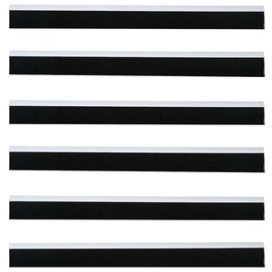 Spazzole per porte autoadesive 6 pcs Bianco 100 cm 42019516