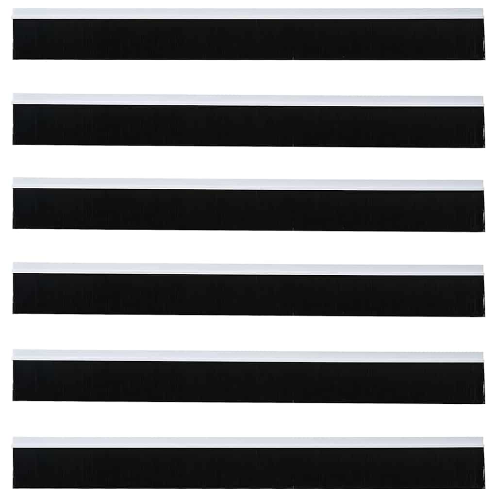 Spazzole per porte autoadesive 6 pcs Bianco 100 cm 42019517