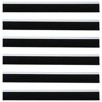 Spazzole per porte autoadesive 6 pcs Bianco 100 cm 42019517