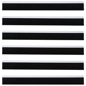 Spazzole per porte autoadesive 6 pcs Bianco 100 cm 42019517