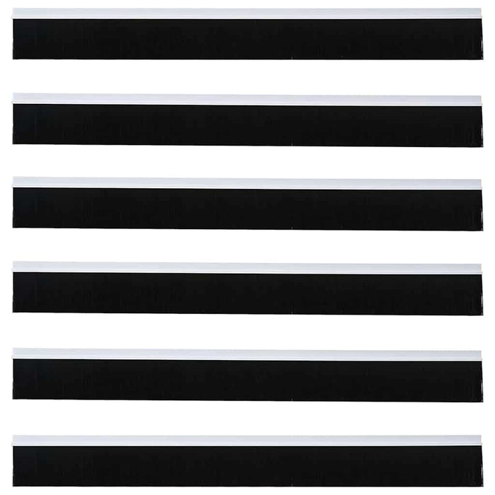 Spazzole per porte autoadesive 6 pcs Bianco 100 cm 42019517