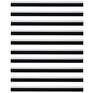 Spazzole per porte autoadesive 12 pcs Bianco 100 cm 42019519