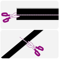 Spazzole per porte autoadesive 12 pcs Bianco 100 cm 42019521