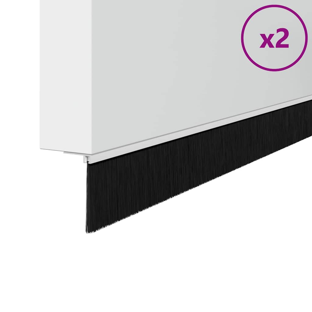 Spazzole per porte autoadesive 2 pcs Bianco 100 cm 42019523
