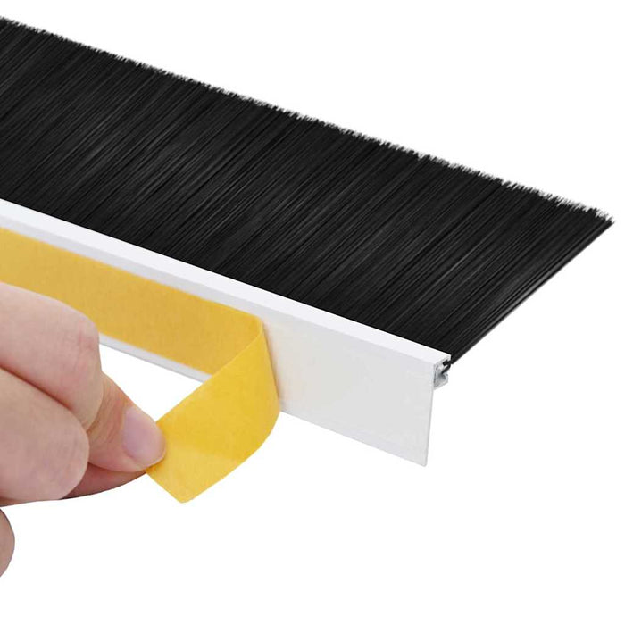 Spazzole per porte autoadesive 2 pcs Bianco 100 cm 42019525