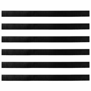 Spazzole per porte autoadesive 6 pcs Bianco 100 cm 42019527