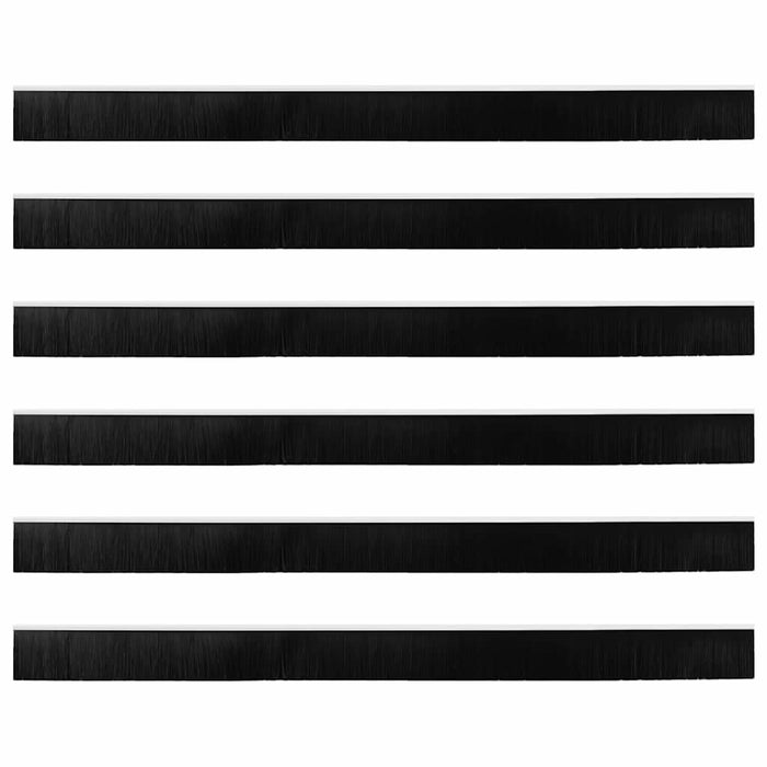 Spazzole per porte autoadesive 6 pcs Bianco 100 cm 42019527