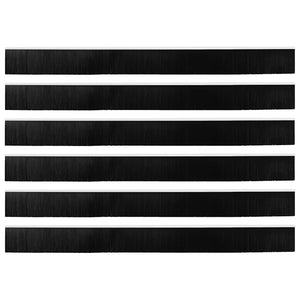 Spazzole per porte autoadesive 6 pcs Bianco 100 cm 42019529