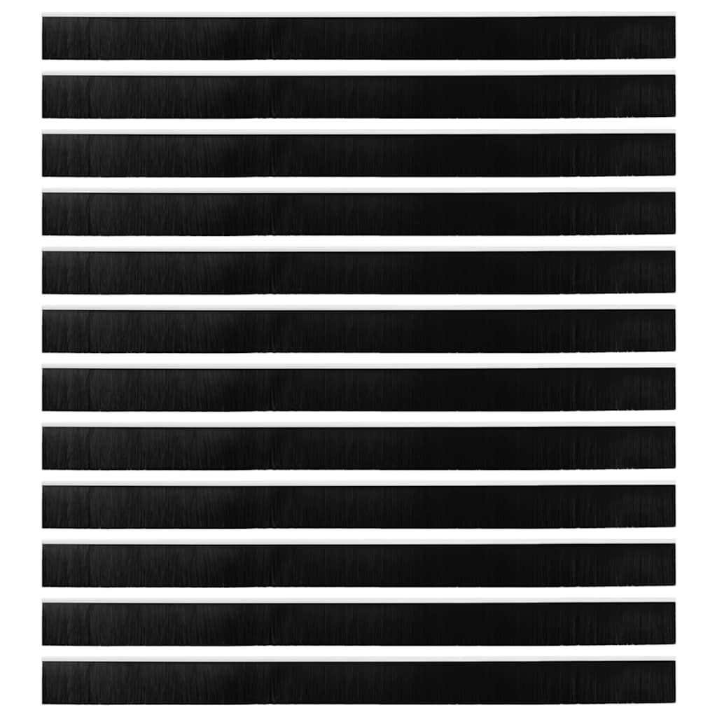 Spazzole per porte autoadesive 12 pcs Bianco 100 cm 42019531