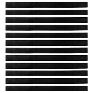 Spazzole per porte autoadesive 12 pcs Bianco 100 cm 42019531