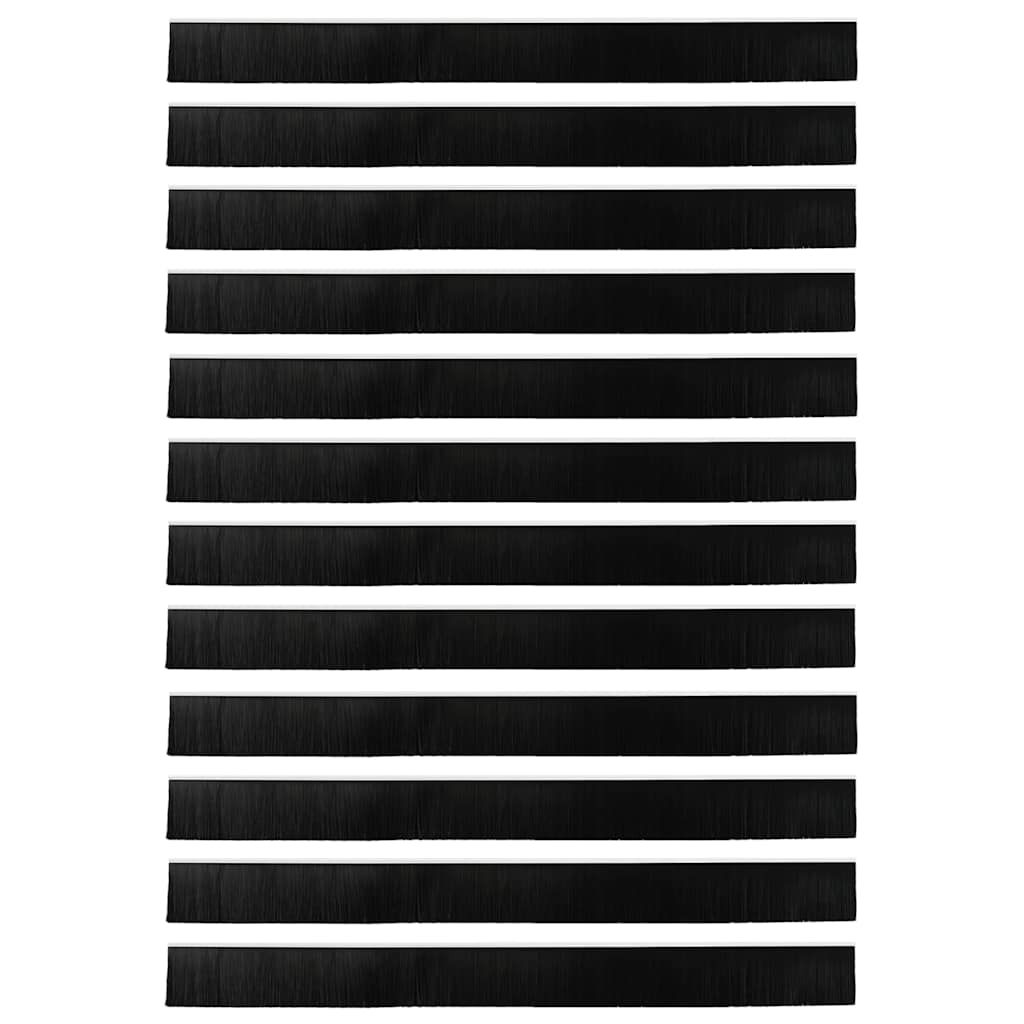 Spazzole per porte autoadesive 12 pcs Bianco 100 cm 42019532