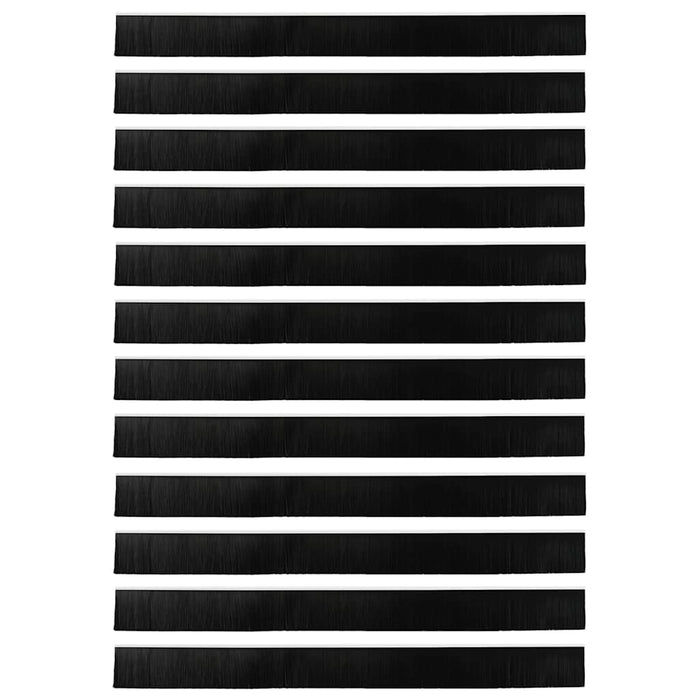 Spazzole per porte autoadesive 12 pcs Bianco 100 cm 42019532