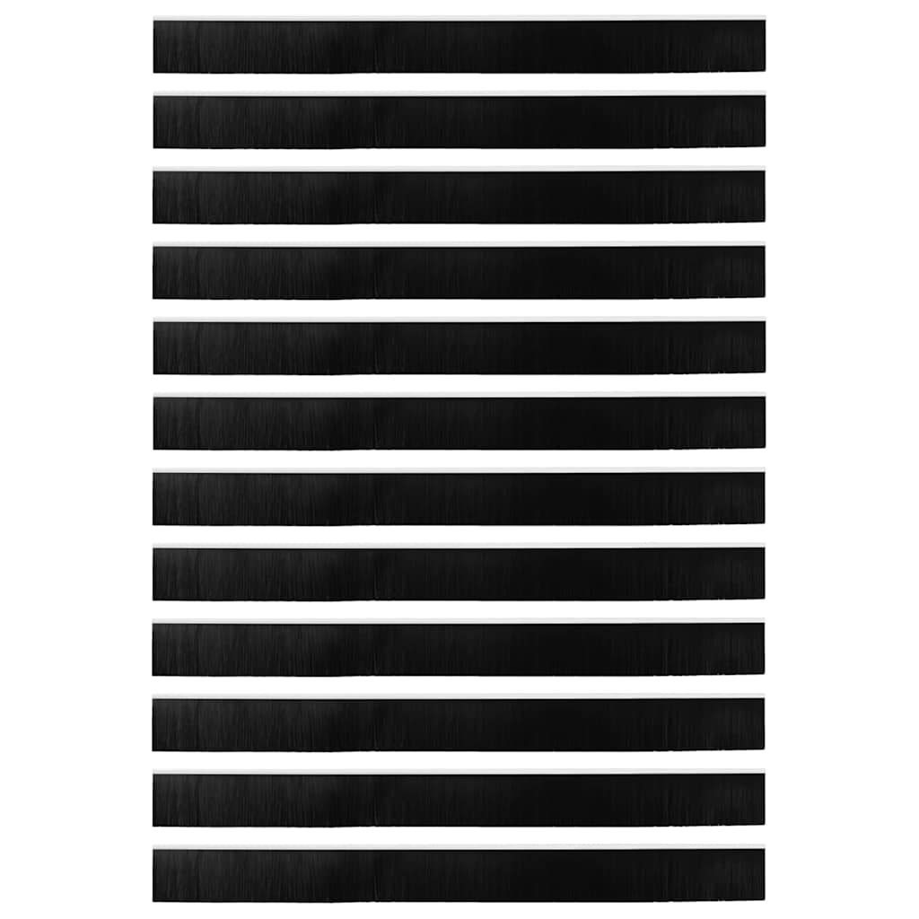 Spazzole per porte autoadesive 12 pcs Bianco 100 cm 42019533