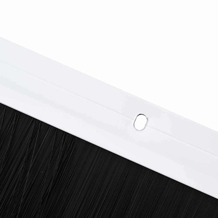 Spazzole per porte a vite 2 pcs Bianco 100 cm Lega di alluminio 42019534