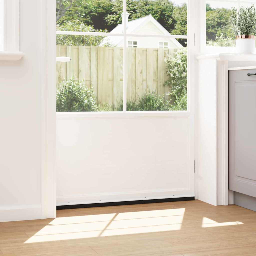 Spazzole per porte a vite 2 pcs Bianco 100 cm Lega di alluminio 42019534