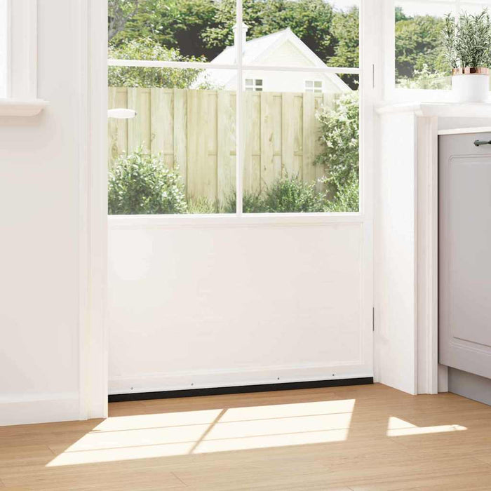 Spazzole per porte a vite 2 pcs Bianco 100 cm Lega di alluminio 42019534