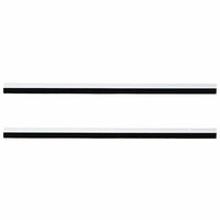 Spazzole per porte a vite 2 pcs Bianco 100 cm Lega di alluminio 42019534