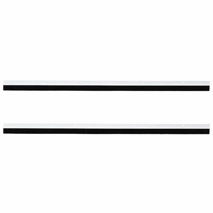 Spazzole per porte a vite 2 pcs Bianco 100 cm Lega di alluminio 42019534