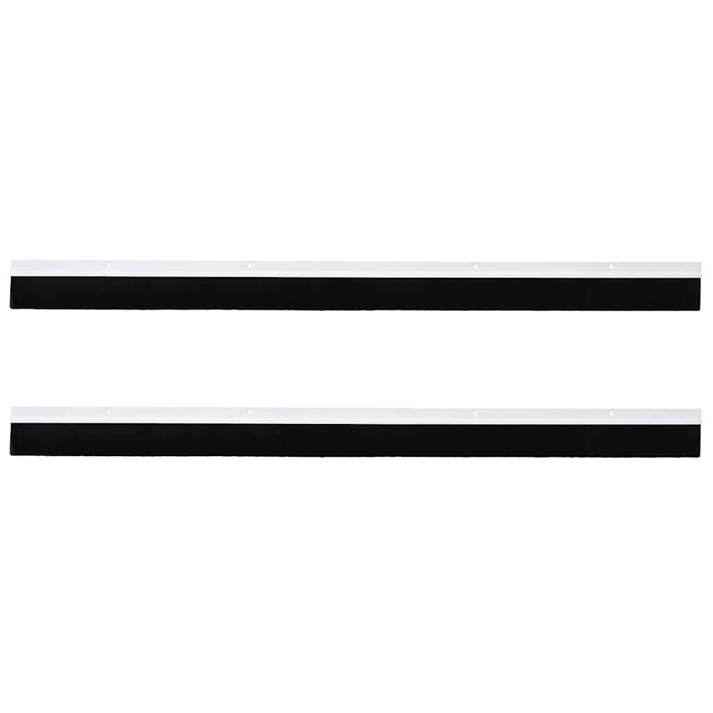 Spazzole per porte a vite 2 pcs Bianco 100 cm Lega di alluminio 42019535