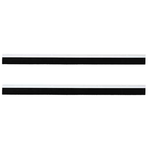 Spazzole per porte a vite 2 pcs Bianco 100 cm Lega di alluminio 42019535