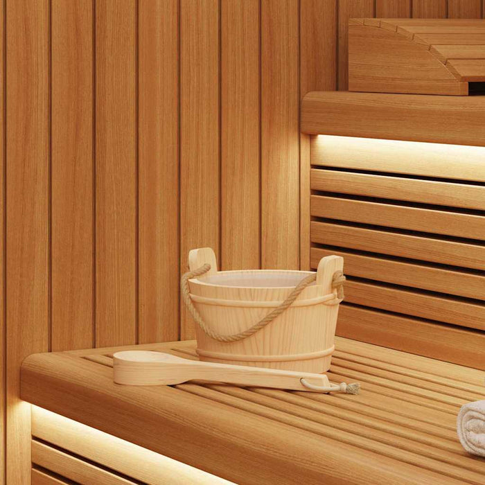 Secchio per Sauna 2 pcs Marrone 42023675